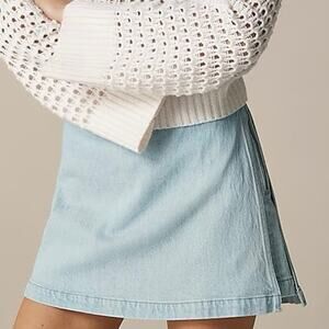 J. Crew Light Blue Mini Skirt